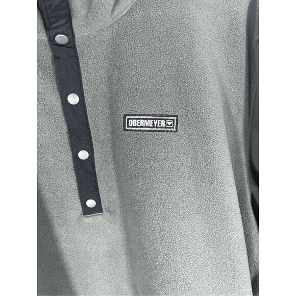 Obermeyer snap T fleece pullover sweatshirt - Picture 4 of 10